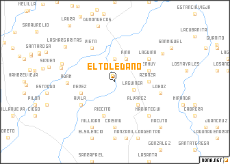 map of El Toledano