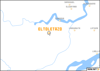 map of El Toletazo