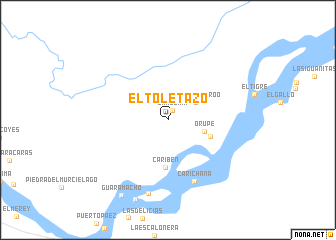 map of El Toletazo