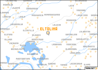 map of El Tolima