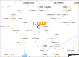 map of El Tollé