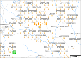 map of El Tomás