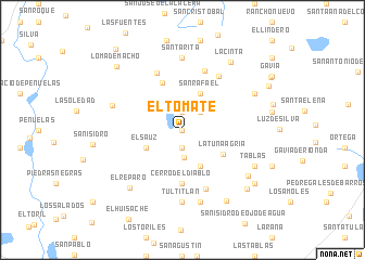 map of El Tomate