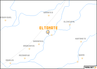 map of El Tomate