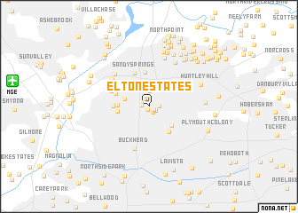 map of Elton Estates