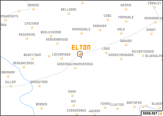 map of Elton