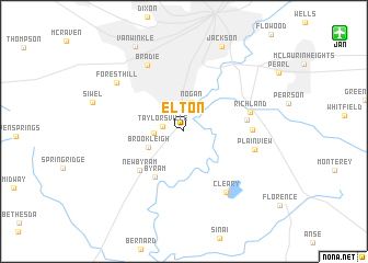 map of Elton