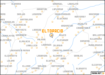 map of El Topacio