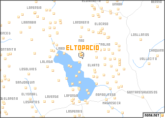 map of El Topacio