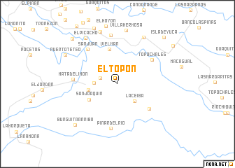 map of El Topón