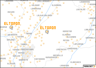 map of El Topón