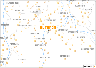 map of El Topón