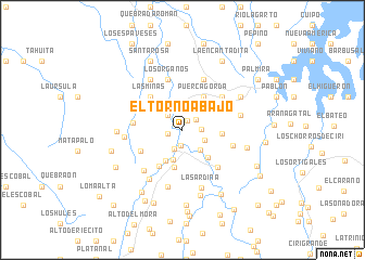 map of El Torno Abajo