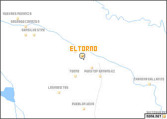 map of El Torno