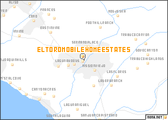 map of El Toro Mobile Home Estates