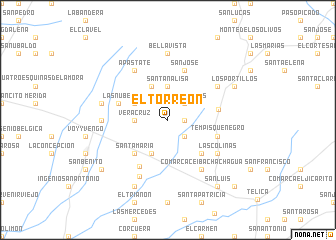 map of El Torreón