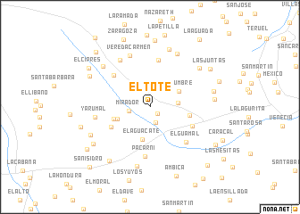 map of El Tote