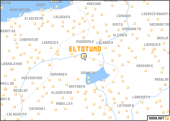 map of El Totumo