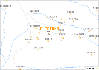 map of El Totumo