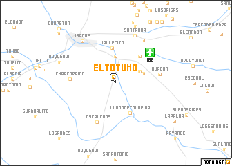 map of El Totumo