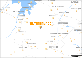 map of El Trabajado