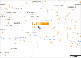 map of El Trabajo