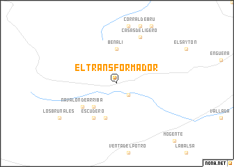map of El Transformador