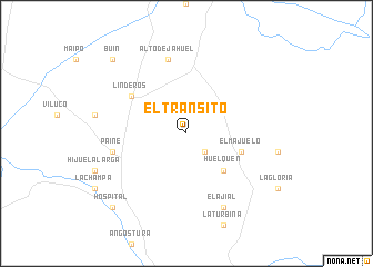 map of El Tránsito