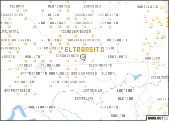 map of El Tránsito