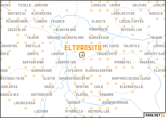 map of El Tránsito