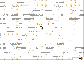 map of El Tránsito