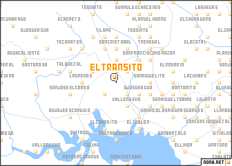 map of El Tránsito