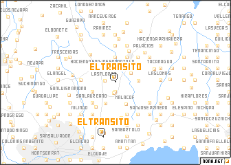 map of El Tránsito