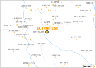 map of El Travieso