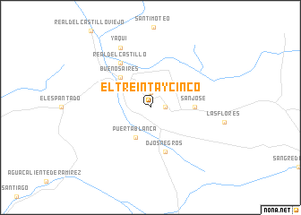 map of El Treinta y Cinco