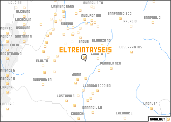 map of El Treinta y Seis