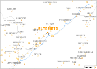 map of El Treinta