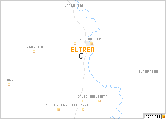 map of El Tren