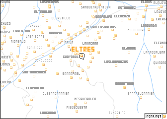 map of El Tres