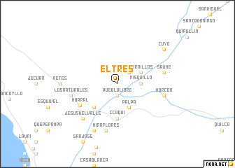 map of El Tres