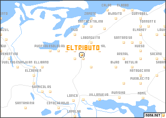 map of El Tributo