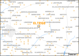 map of El Trigo