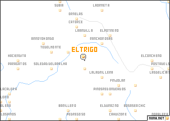 map of El Trigo