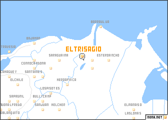 map of El Trisagio