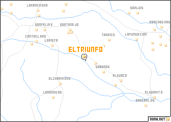 map of El Triunfo