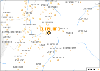 map of El Triunfo