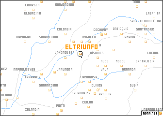 map of El Triunfo