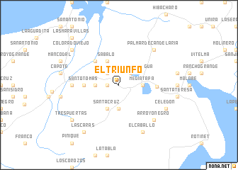 map of El Triunfo