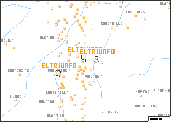 map of El Triunfo