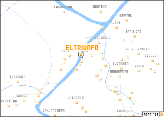 map of El Triunfo